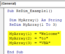 VBA ReDim | Handle Dynamic Arrays using VBA ReDim Preserve