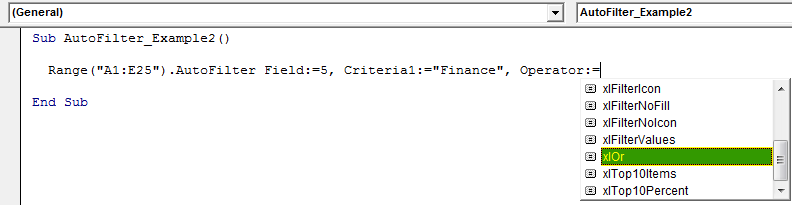 VBA AutoFilter | How to use VBA AutoFilter Criteria to Filter Data?