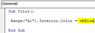 Visual Basic interior color 1-4