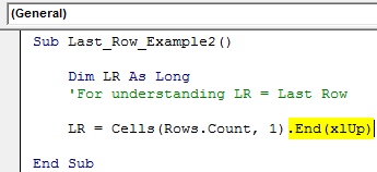 VBA Last Row Method 1-4