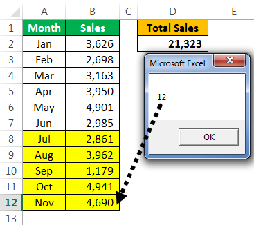 VBA Last Row Method 1-9