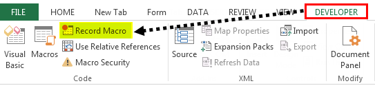 VBA Select cell Example 1-1