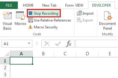 VBA Select cell Example 1-4