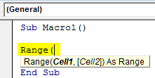 VBA Select cell Example 2