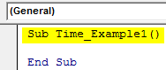 VBA Time Example 1