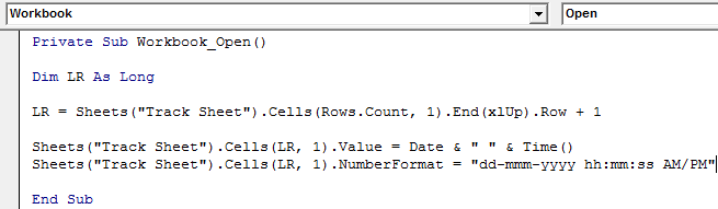 Visual Basic Application Example 3-4