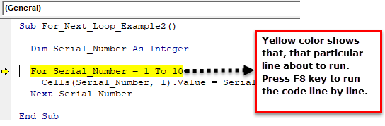 VBA for Next Step 4