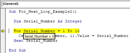 VBA for Next Loop Step 6