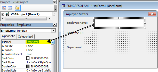 VBA userform Example 1-16