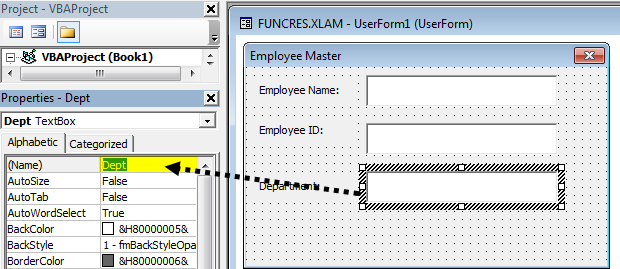 VBA userform Example 1-18