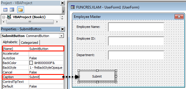 VBA userform Example 1-20