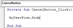 Cancel button hide 1-27