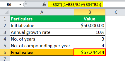 exponential formula example 1.5