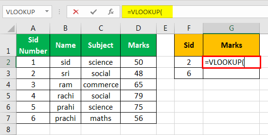 vlookup examples in excel 1