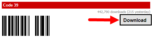 excel barcode font Example 1-1