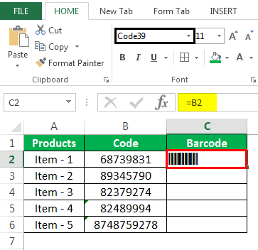 Barcode Example 1-2