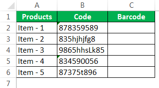 Barcode Example 2