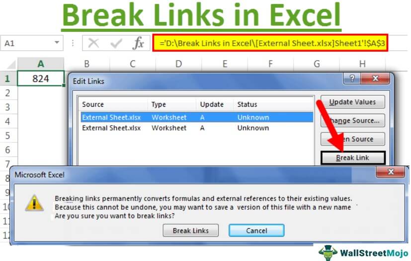 Break Links in Excel