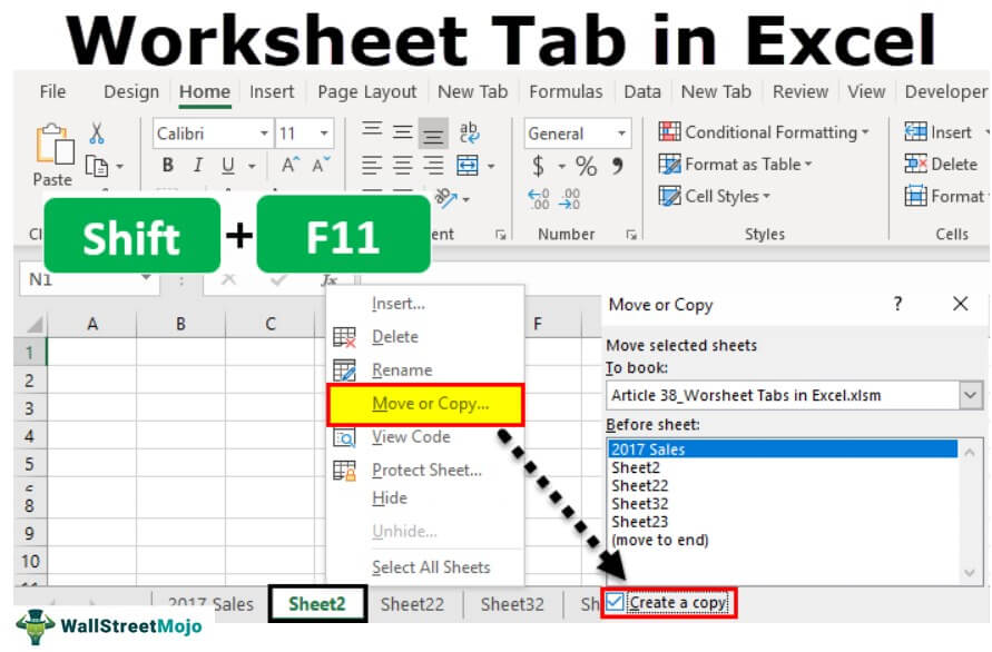 Excel Worksheet Tab