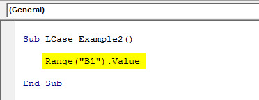 excel vba lcase example 2.2