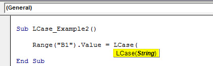 excel vba lcase example 2.3