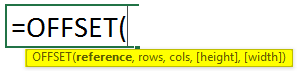 OFFSET Formula