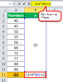 Quartile Formula Example 2.3