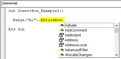 Using Entire Row 1-1