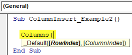 Using VBA Columns Property 1