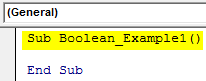 VBA Boolean Example 1