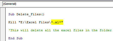 VBA Deletef example 2.1