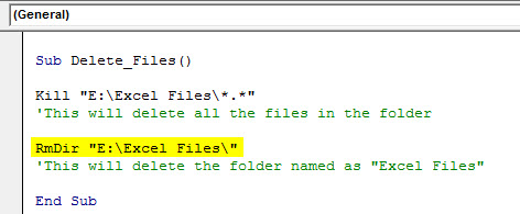 VBA Deletef example 4.1