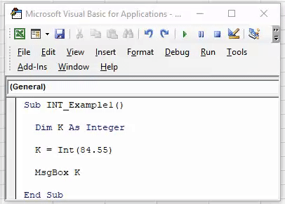 VBA INT | How to use Integer Function in VBA Excel?