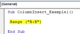 VBA Insert Columns Step 3