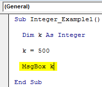 VBA Integer Example 1-2