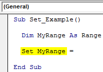 VBA Set Example 1-1