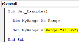 VBA Set Example 1-2