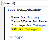 VBA Type Example 1-4