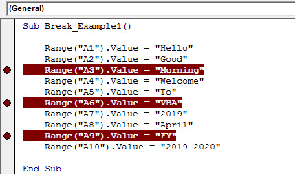 apply breakpoints example 2.3