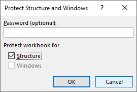 Protect Workbook Excel Example 1-6