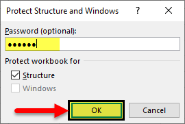 Protect Workbook Excel Example 1-7