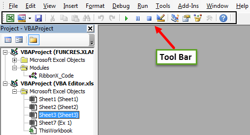 VBA Editor step 2