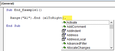 VBA End Example 2-4