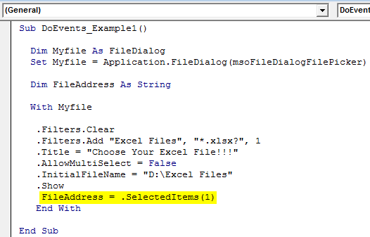 VBA FileDialog Example 1-12