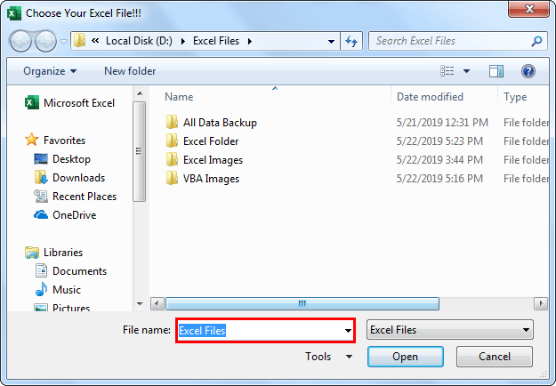 VBA FileDialog Example 1-9