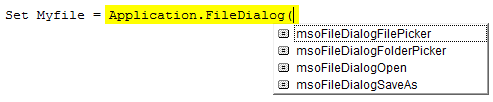 VBA FileDialog applictaion