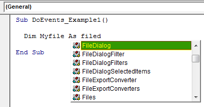 VBA FileDialog