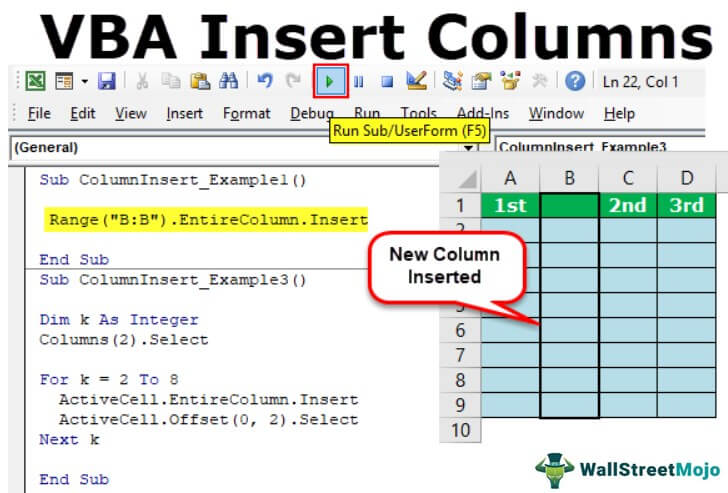 VBA Insert Columns