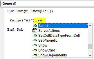 VBA Range Cells Example 1-1