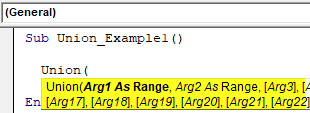 VBA Union Example 1-1